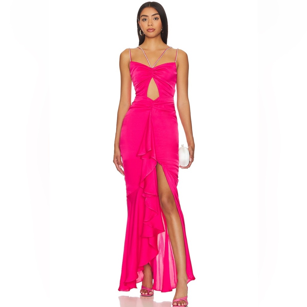 NBD Meera Gown in Hot Pink